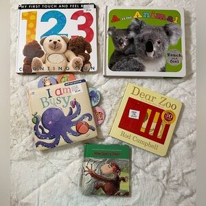 Toddler Book Bundle Touch and Feel Board Books Dear Zoo Sensory Set
